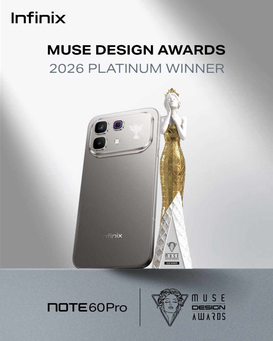 Infinix NOTE 60 SERIES Garners Red Dotand iF Awards, Redefining Premium Smartphone Design