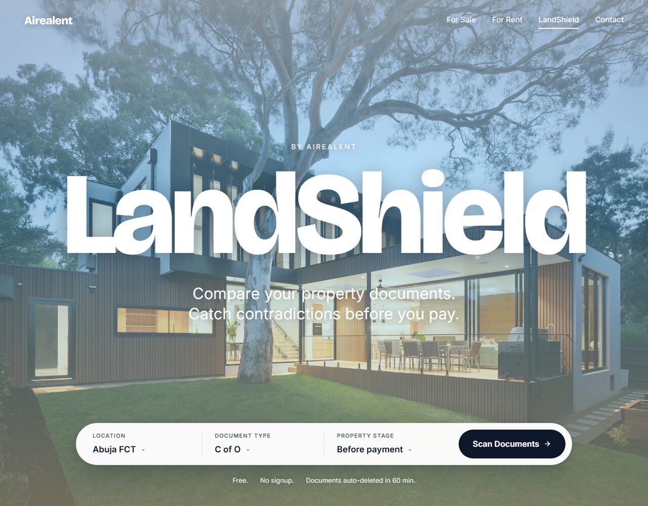 LandShield by Israel Akhabue, Founder, A.I. Realent